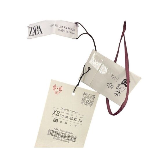 Zara Womens Cardigan Sweater Red Maroon XS Wool Button Top 5536/209 NWT - Picture 6 of 12